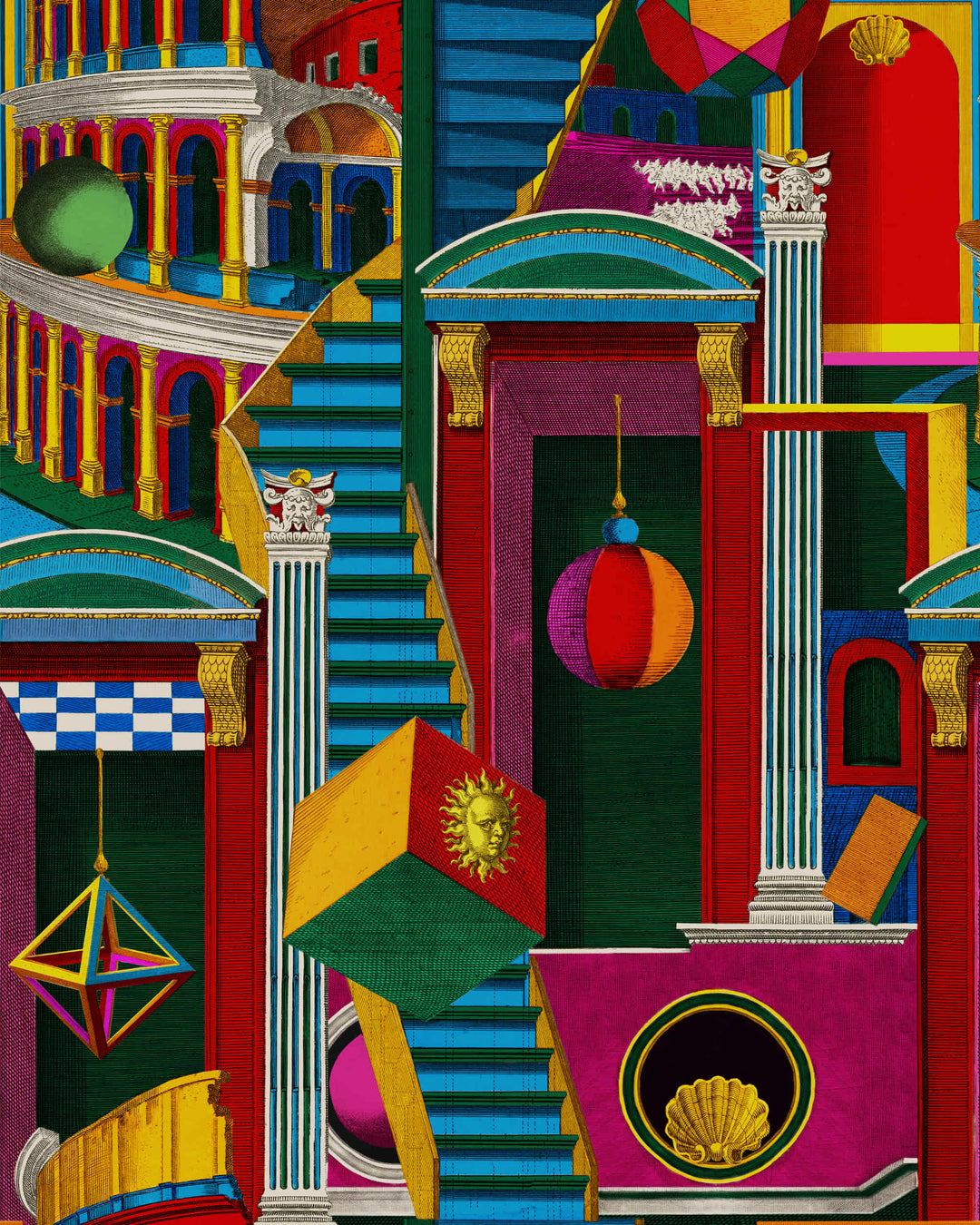 Piazza Degli Arlecchini wallpaper by Mind the Gap (WP20855), swatch