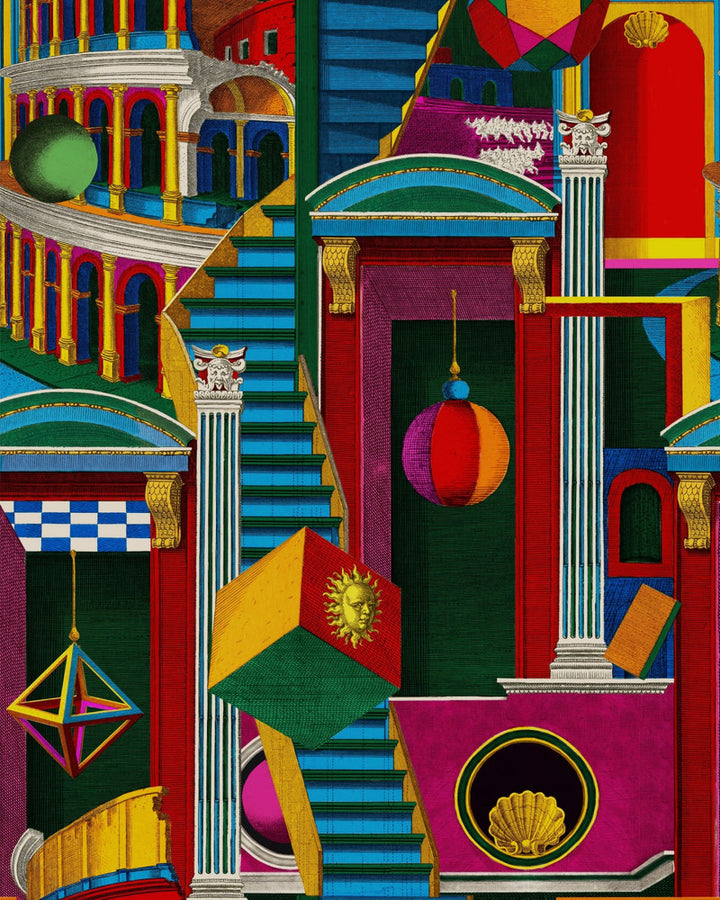 Piazza Degli Arlecchini Wallpaper by Mind the Gap Designer Wallpaper LA DOLCE VITA Textured Matte Made in Europe Paste the wall 1 roll x 20.47 x 9.8 yards - Swanky Fabrics -