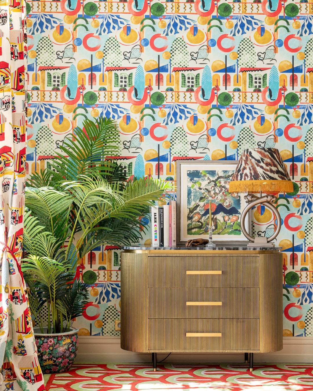 VERANDA Anthracite Wallpaper (WP20859) by Mind The Gap | WP20859 | LA DOLCE VITA | 1 roll x 52x900 cm / 20.47x354.33in | 0.52m / 20.5in | 9m / 354in | 4.68sqm / 50sq ft | 70cm / 27.5in | Black, White, Green, Orange, Red, Indigo, Ochre | Non-woven Textured | Paste the wall | 1-roll in a box | Fabric Carolina | https://www.fabriccarolina.com/