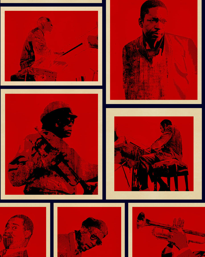COTTON CLUB Wallpaper (WP20873) by Mind The Gap | WP20873 | JAZZ LIVE | 3 rolls x 52 x 300 cm / 20.5 x 118.1in | 0.52m / 20.5in | 300 cm / 393.7in | 4.68sqm / 50sq ft | 300cm / 118.1in | Black, Red, Cream | Non-woven Satin | Paste the wall | 3 rolls in a box | Fabric Carolina | https://www.fabriccarolina.com/