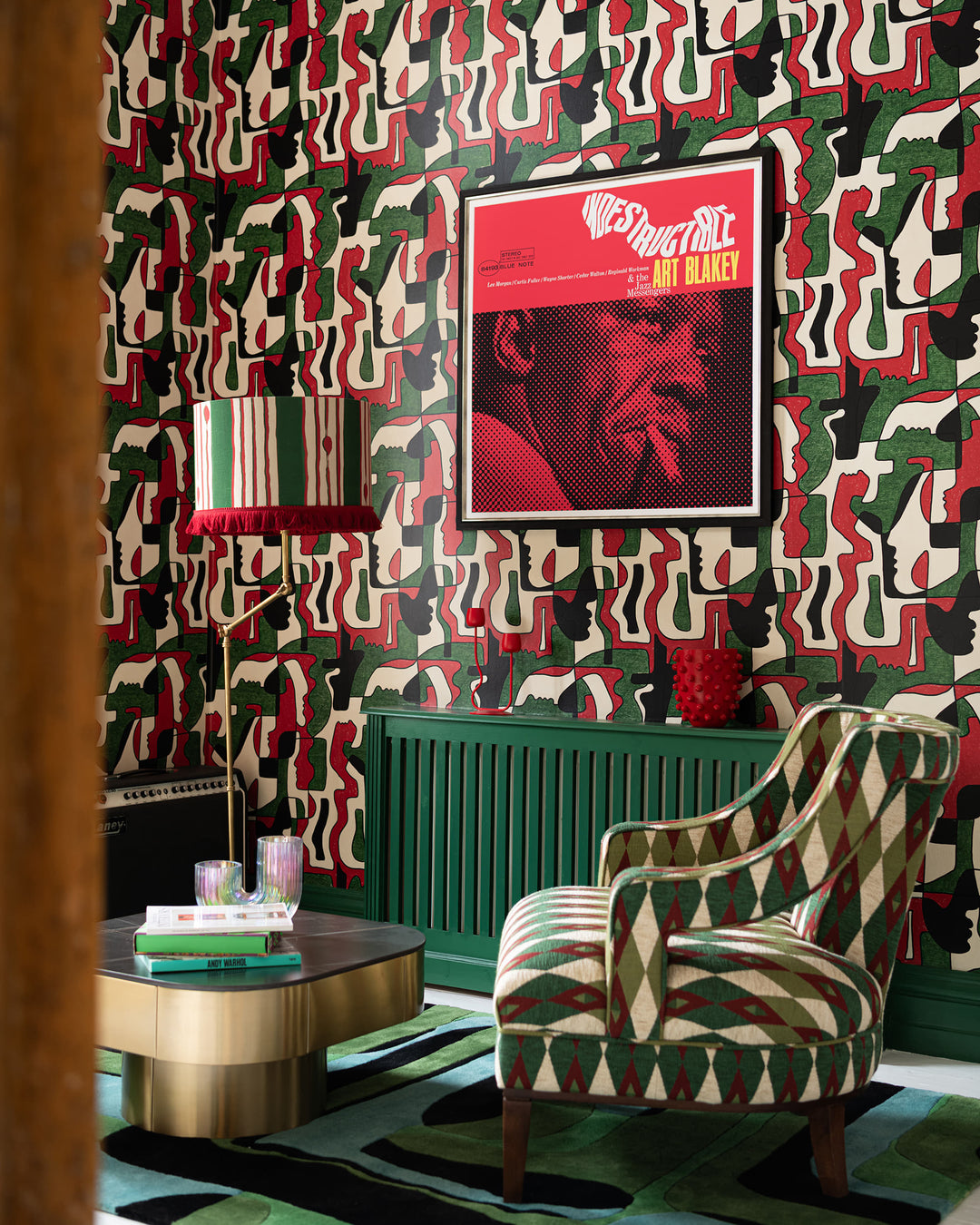 Mind The Gap Wallpaper SAUDADE in Green Wallpaper (WP20876) - Fabric Carolina