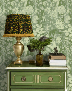 Mind The Gap Wallpaper FLOWERY ORNAMENT Bud Green Wallpaper (WP30035)