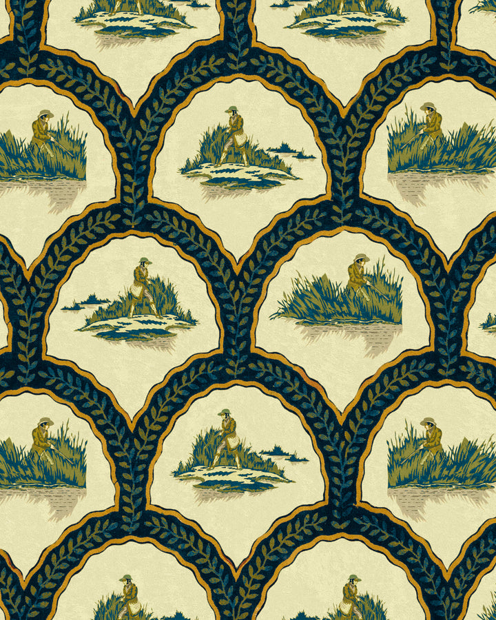 The Hunter Pale Green wallpaper by Mind the Gap (WP30159), swatch