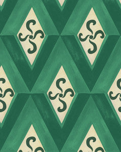 Mind The Gap Wallpaper GIRANDOLA Emerald Wallpaper (WP30195)