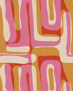 Mind The Gap Wallpaper NOSTALGIA Rosa Wallpaper (WP30200)