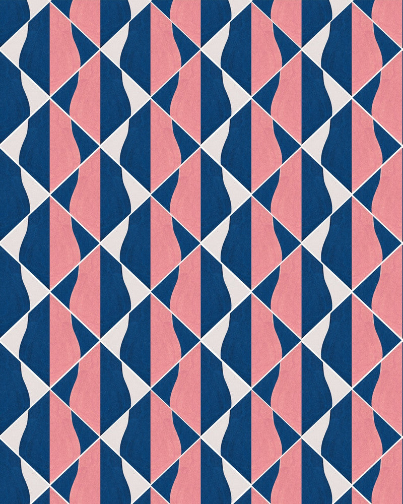 Onde Bicolori Wallpaper by Mind the Gap Designer Wallpaper LA DOLCE VITA Satin Matte Made in Europe Paste the wall 1 roll x 20.5 x 10.9 yards - Swanky Fabrics -