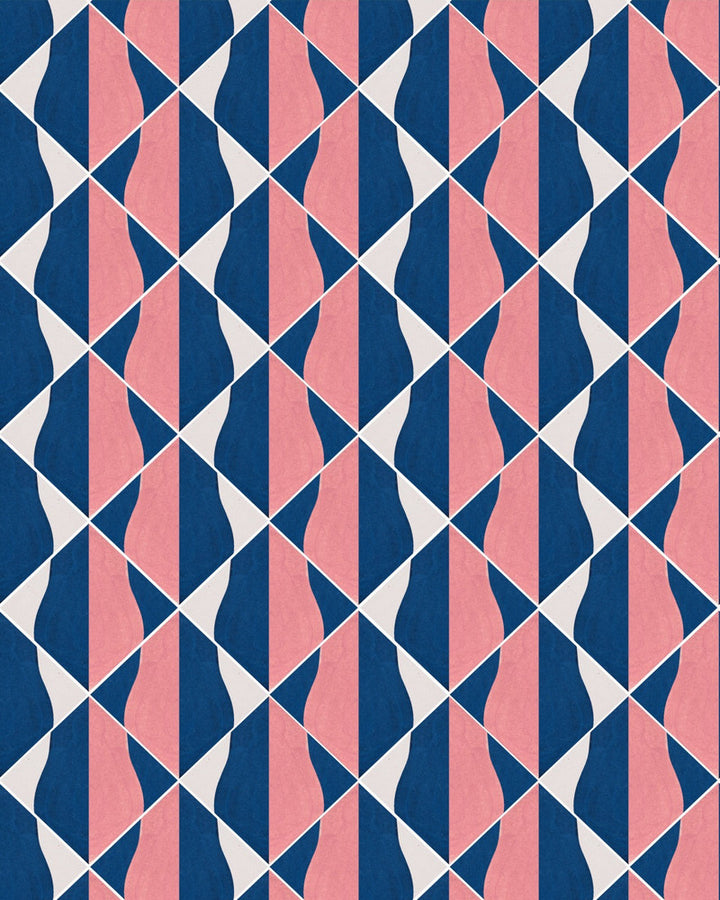 Onde Bicolori Wallpaper by Mind the Gap Designer Wallpaper LA DOLCE VITA Satin Matte Made in Europe Paste the wall 1 roll x 20.5 x 10.9 yards - Swanky Fabrics -