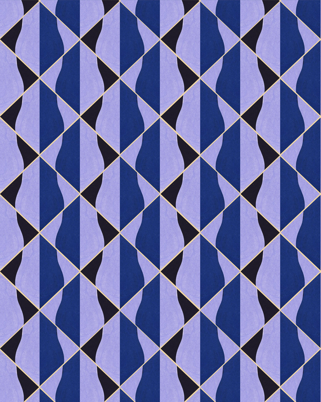 Onde Blu wallpaper by Mind the Gap (WP30202), swatch