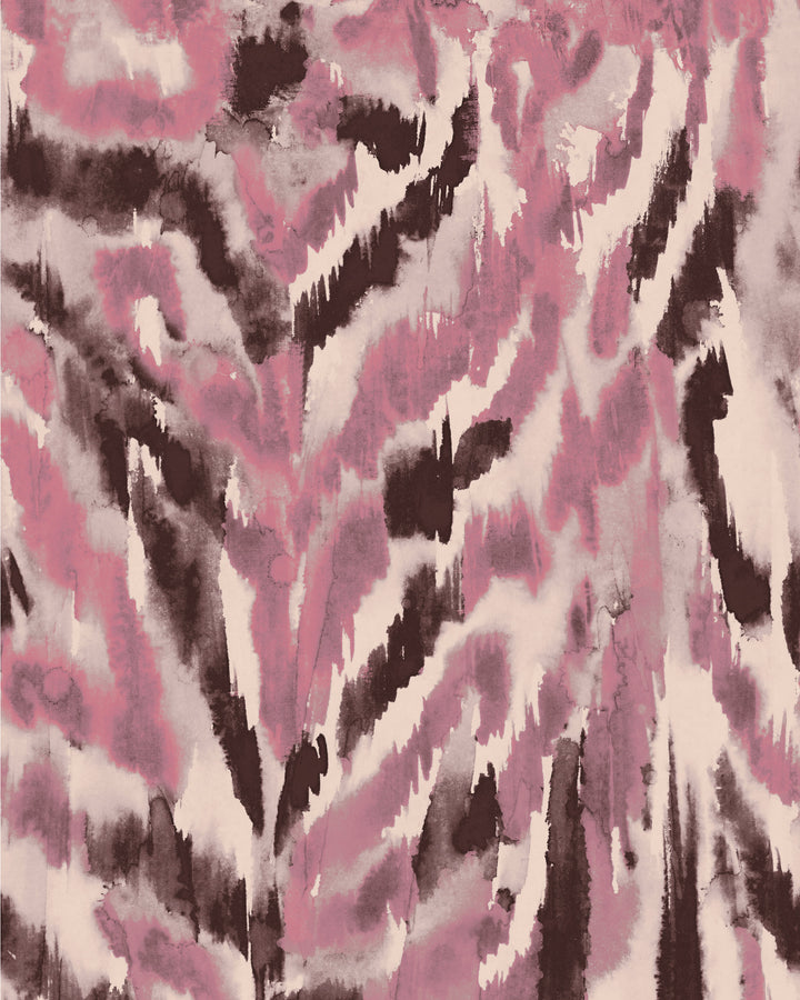 ZEBRATO Rosa Wallpaper (WP30211) by Mind The Gap | WP30211 | LA DOLCE VITA | 1 roll x 52 x 1000 cm / 20.5 x 393.7in | 0.52m / 20.5in | 10m / 393.7in | 5.20sqm / 55.9sq ft | 80cm / 31.4in | Pink, Beige, Brown | Non-woven Satin | Paste the wall | 1-roll in a box | Fabric Carolina | https://www.fabriccarolina.com/