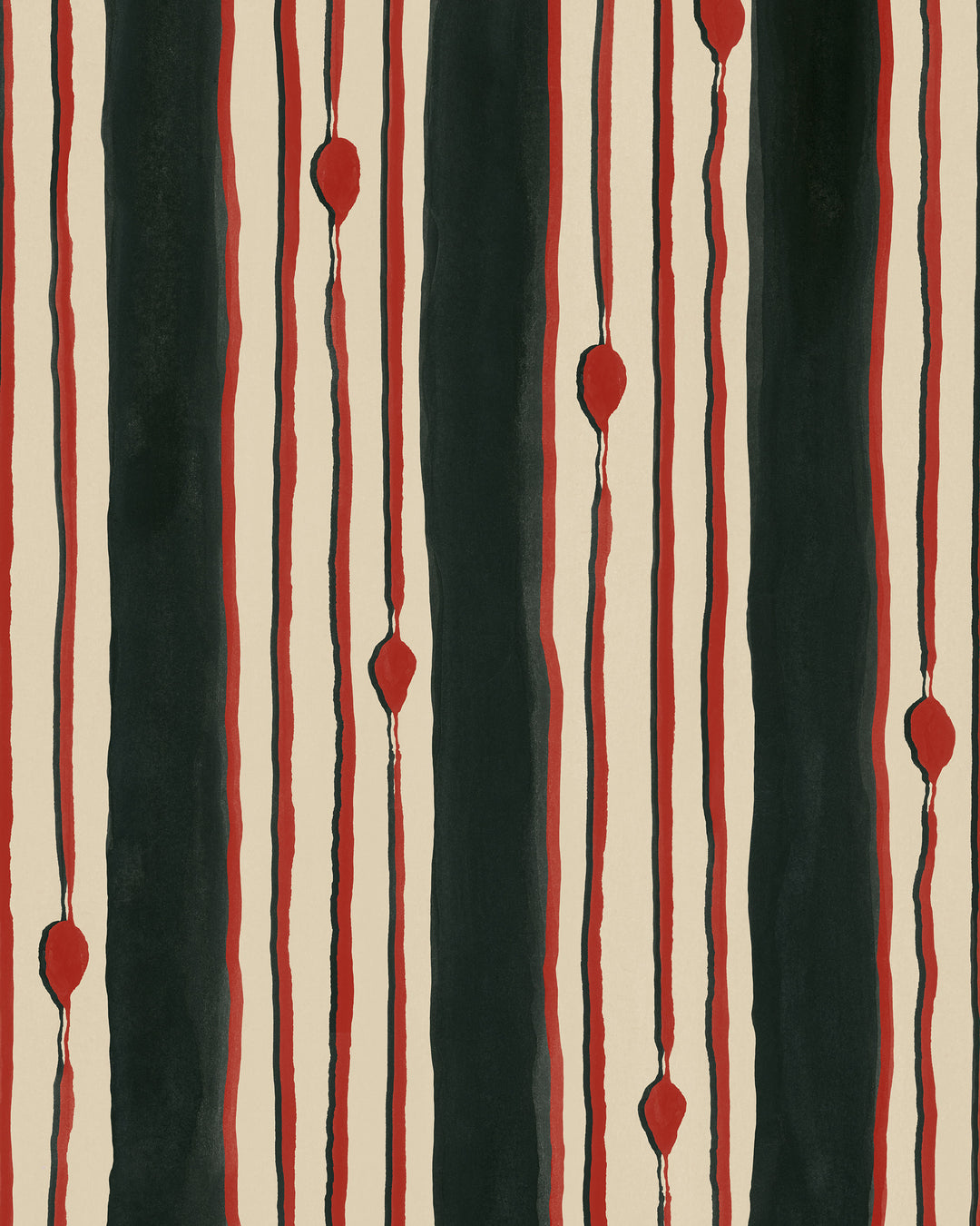 MINUANO Charcoal Wallpaper (WP30236) by Mind The Gap | WP30236 | JAZZ LIVE | 1 roll x 52 x 1000 cm / 20.5 x 393.7in | 0.52m / 20.5in | 1000 cm / 393.7in | 5.20sqm / 55.9sq ft | 100cm / 39.3in | Beige, Red, Charcoal | Non-woven Satin | Paste the wall | 1 roll in a box | Fabric Carolina | https://www.fabriccarolina.com/
