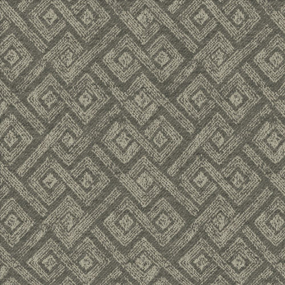 Yakima Grey by Kasmir Designer Fabric 5141 48% Recycled Cotton 27% Acrylic 25% Polyester USA 30,000 Wyzenbeek Double Rubs Horizontal: 9 1/8 inches and Vertical: 9 6/8 inches 54 - Swanky Fabrics -