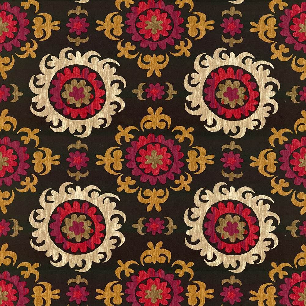 Zambra Onyx by Kasmir Designer Fabric 5062 100% Cotton
 CHINA </p><p>Repeat: Horizontal: 27 inches and Vertical: 25 2/8 inches 54 - Swanky Fabrics -