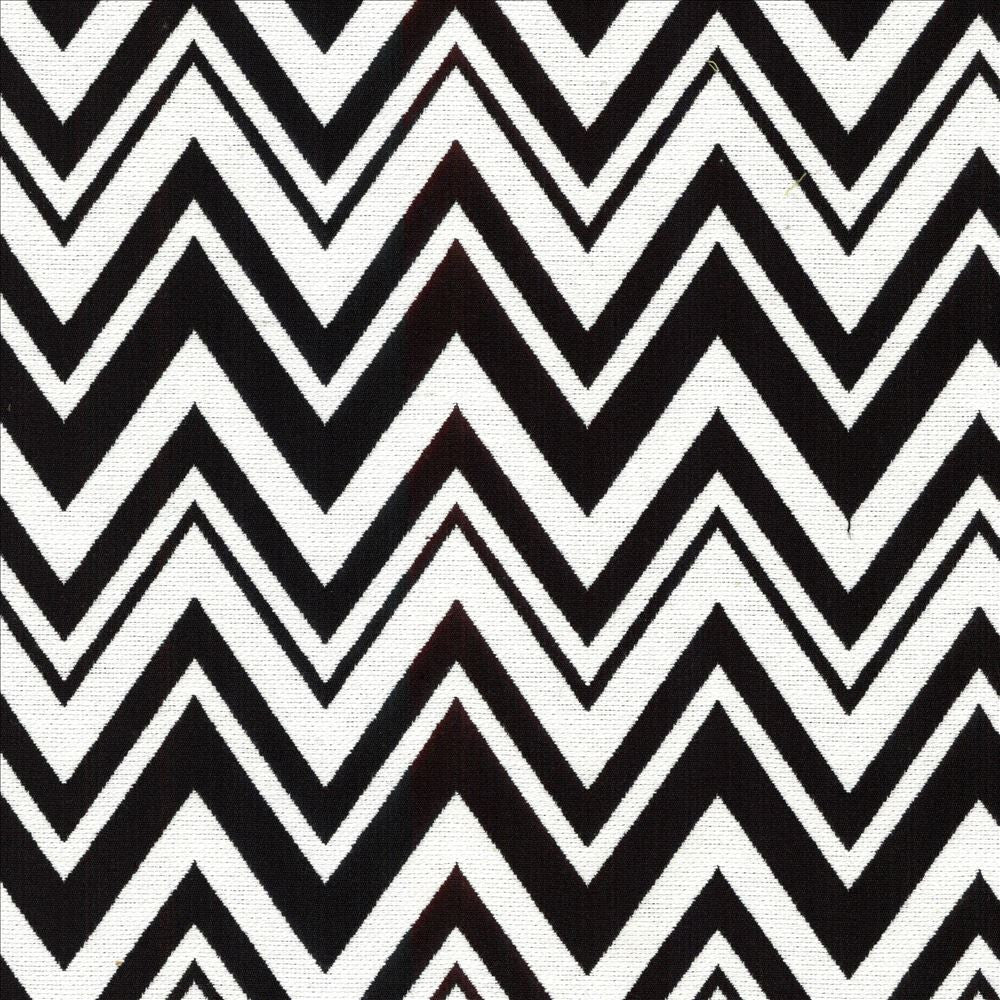 Ziggy Licorice by Kasmir Designer Fabric 5084 72% Cotton
28% Polyester
 CHINA </p><p>Repeat: Horizontal: 2 6/8 inches and Vertical: 4 6/8 inches 54 - 56 - Swanky Fabrics -