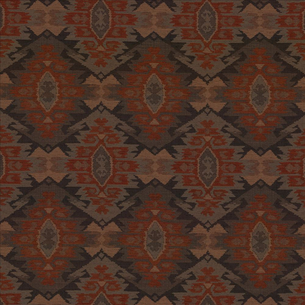 Zuni Spice by Kasmir Designer Fabric 8004 44% Viscose
27% Acrylic
21% Polyester
7% Linen
1% Silk
 ITALY </p><p>Repeat: Horizontal: 13 7/8 inches and Vertical: 19 3/8 inches 54 - 55 - Swanky Fabrics -